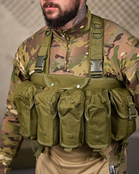Розвантажувальний Жилет Афганка Cordura з підсумками олива buy96596frs фото
