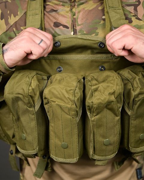 Розвантажувальний Жилет Афганка Cordura з підсумками олива buy96596frs фото