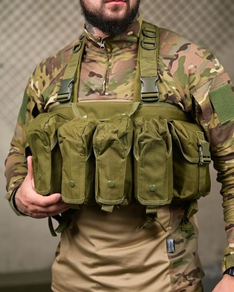 Розвантажувальний Жилет Афганка Cordura з підсумками олива buy96596frs фото