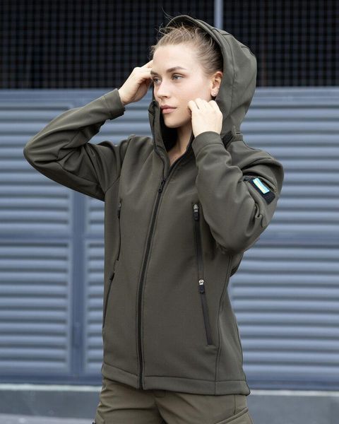 Жіноча Куртка Pobedov Motive Soft Shell хакі розмір 2XL pobOWku2758khfrs-2XL фото