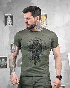 Футболка Coolmax з принтом Necron Берсерк олива розмір S buy91531frs-S фото