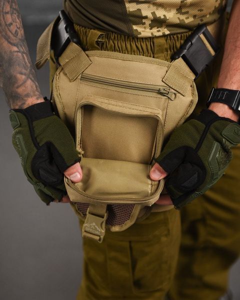 Поясна Сумка із кріпленням на стегно Cordura койот розмір універсальний buy16779frs фото
