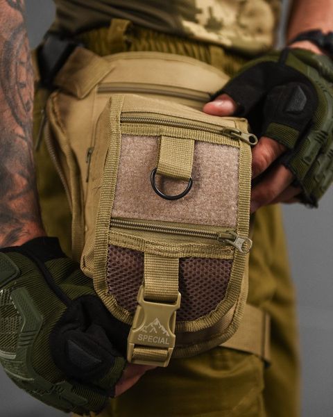 Поясна Сумка із кріпленням на стегно Cordura койот розмір універсальний buy16779frs фото