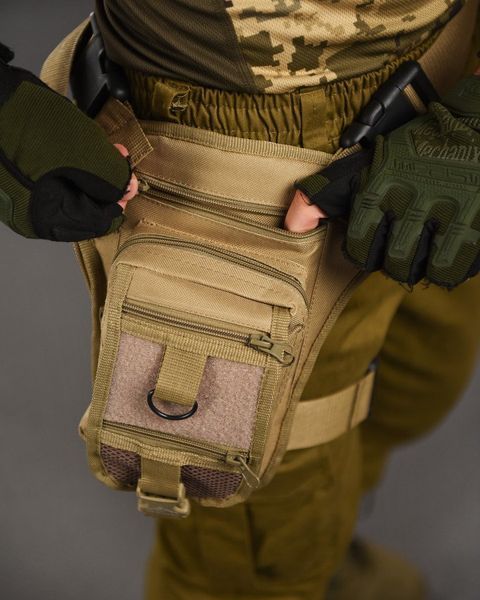 Поясна Сумка із кріпленням на стегно Cordura койот розмір універсальний buy16779frs фото