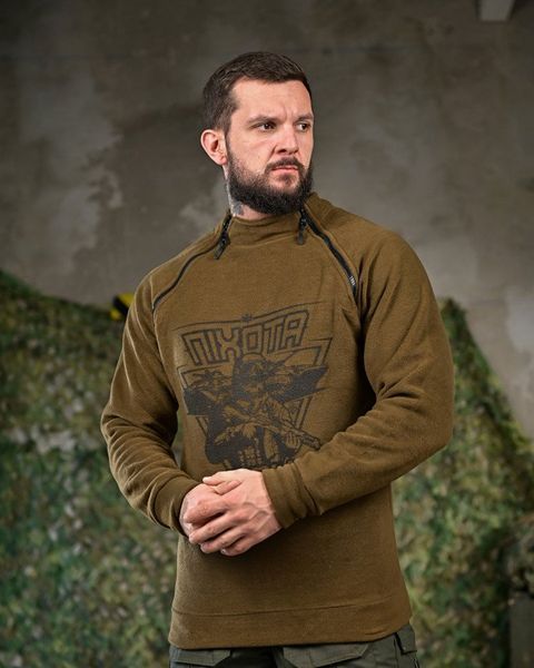 Флісовий Убакс Reng з принтом Піхота койот розмір L buy52419frs-L фото