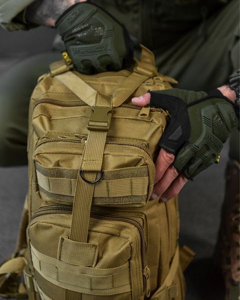 Тактичний Рюкзак 25л Oxford койот 45 х 24 х 22 см buy15088frs фото