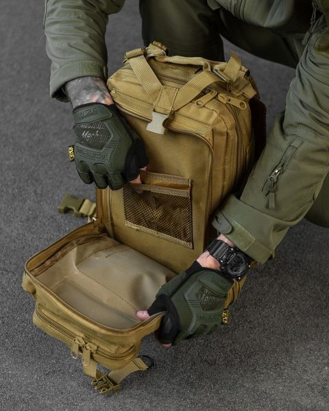 Тактичний Рюкзак 25л Oxford койот 45 х 24 х 22 см buy15088frs фото