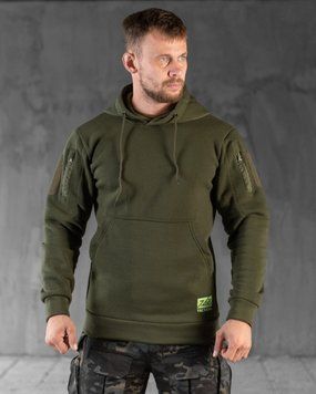 Худі 7.62 Tactical на флісі з принтом Герб олива розмір M buy89810frs-M фото