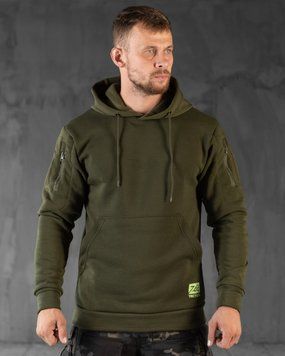 Худі на флісі 7.62 Tactical з липучками під шеврони олива розмір M buy89365frs-M фото