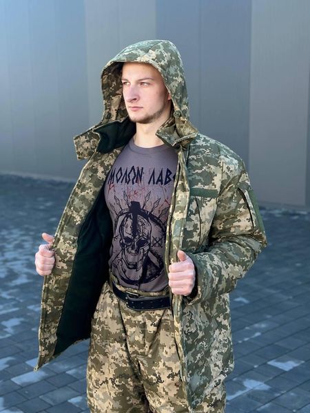 Чоловіча Форма Кордон-6 саржа на флісі Куртка з капюшоном + Штани піксель розмір S for00778frs-S фото