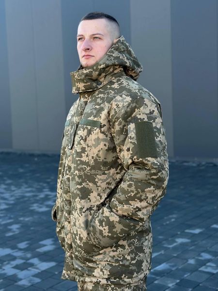 Чоловіча Форма Кордон-6 саржа на флісі Куртка з капюшоном + Штани піксель розмір S for00778frs-S фото