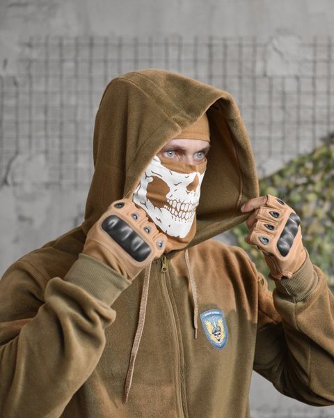 Флісова Кофта з принтом Вірний назавжди койот розмір 2XL buy88664frs-2XL фото