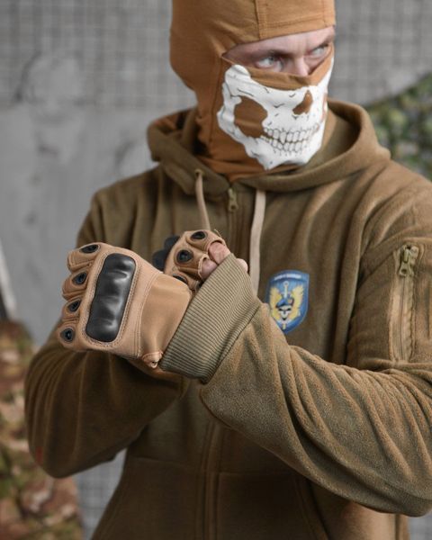 Флісова Кофта з принтом Вірний назавжди койот розмір 2XL buy88664frs-2XL фото