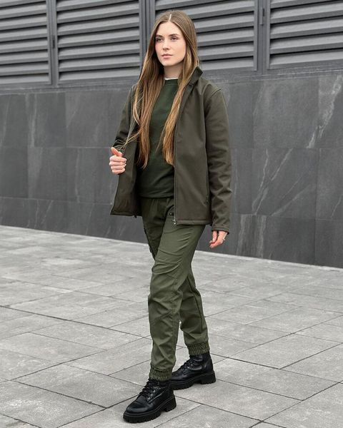 Куртка Pobedov Shadow Soft Shell на мікрофлісі хакі розмір S pobOWku2875kh7frs-S фото