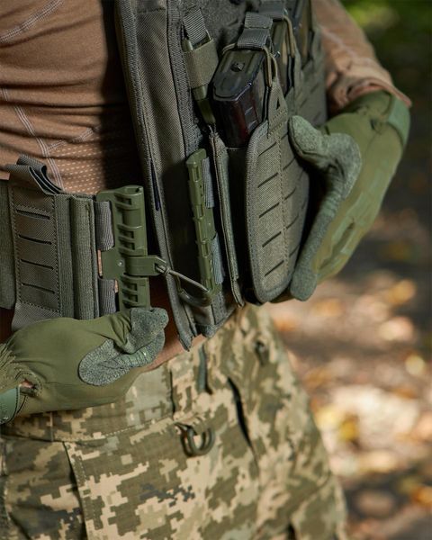 Плитоноска YAKEDA Cordura 1000D з системою швидкого скиду олива  bkrYAK-6frs фото