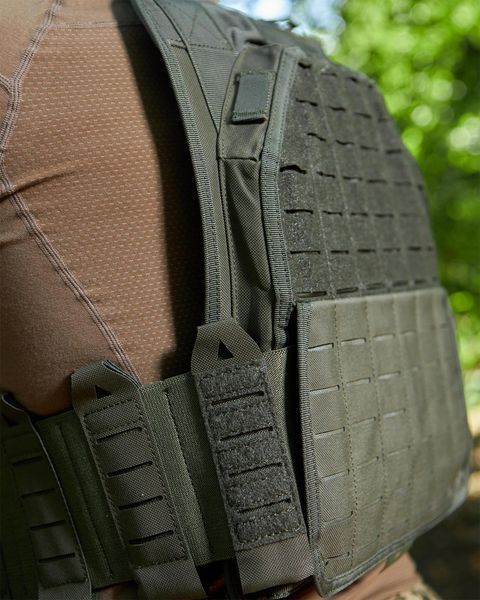 Плитоноска YAKEDA Cordura 1000D з системою швидкого скиду олива  bkrYAK-6frs фото