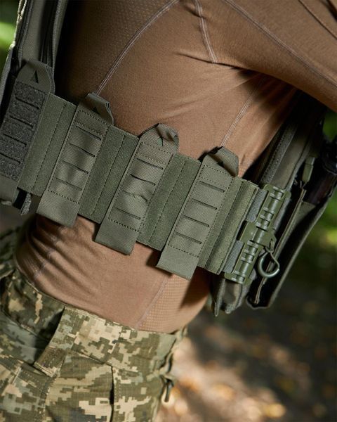 Плитоноска YAKEDA Cordura 1000D з системою швидкого скиду олива  bkrYAK-6frs фото