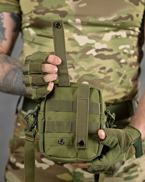 Тактична Сумка Cordura через плече олива розмір 18 х 12 см buy91416frs фото