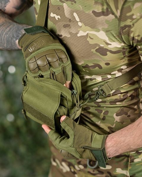 Тактична Сумка Cordura через плече олива розмір 18 х 12 см buy91416frs фото