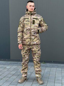 Чоловіча Форма SoftShell на флісі Куртка з капюшоном + Штани мультикам розмір S for00625frs-S фото