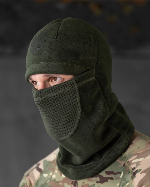 Флісова Балаклава Герб з дихаючими вставками олива розмір універсальний buy89085frs фото