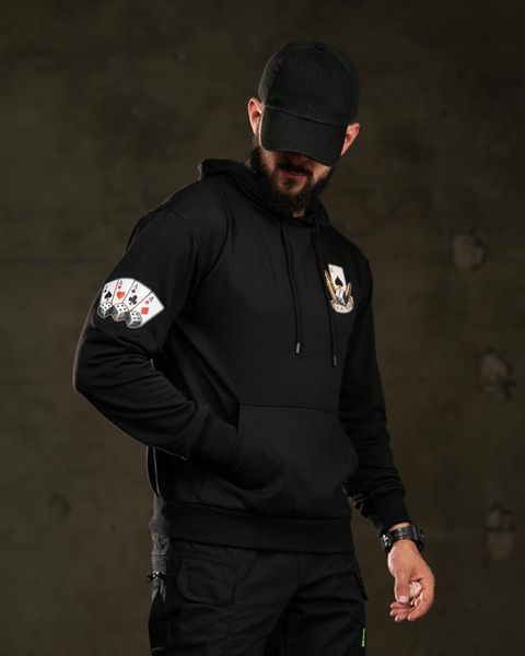 Худі Trenash з принтом Live Free Die Hard No Regrets чорне розмір M buy97101frs-M фото