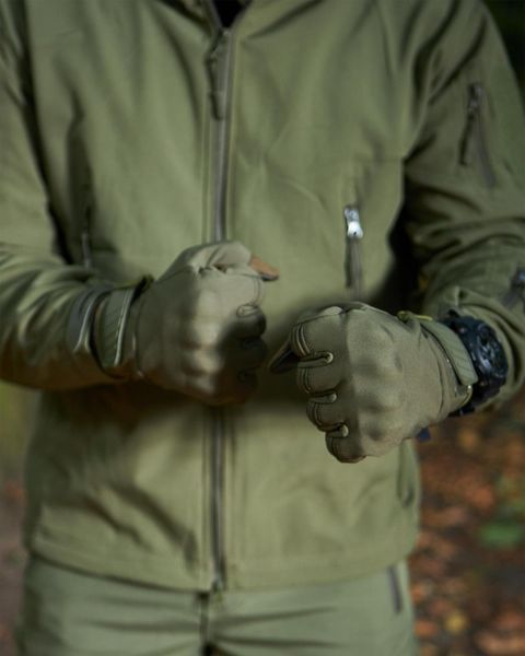 Тактичні Рукавиці SoftShell олива розмір L bkr07887frs-L фото