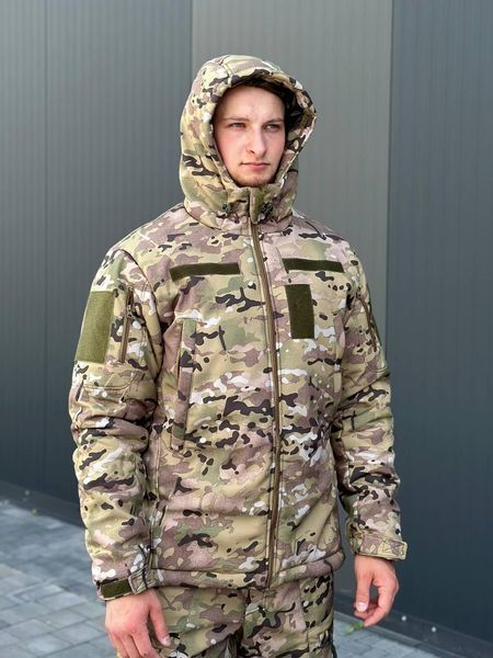 Чоловіча Форма SoftShell на флісі Куртка з капюшоном + Штани мультикам розмір M for00625frs-M фото