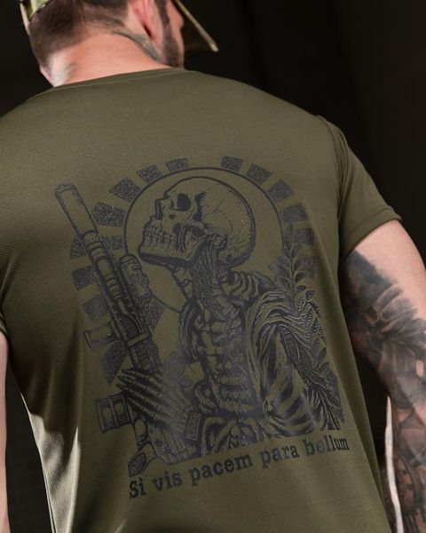 Футболка Born Of War Coolmax з принтом Si Vis Pacem Para Bellum олива розмір S buy96903frs-S фото