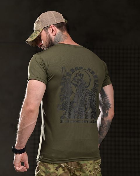Футболка Born Of War Coolmax з принтом Si Vis Pacem Para Bellum олива розмір S buy96903frs-S фото