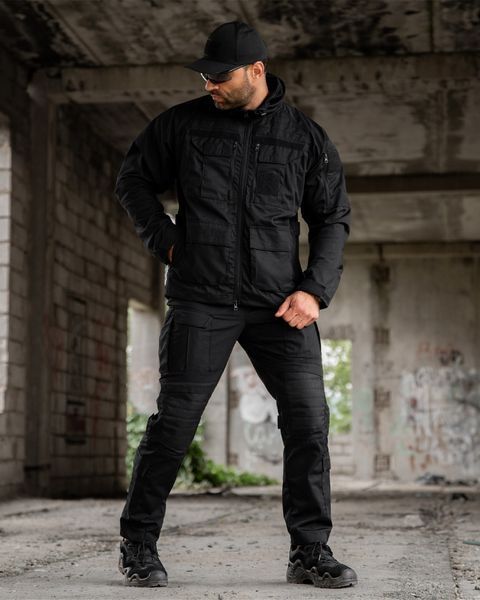 Посилена Форма Поліція Oblivion Tactical Revolut Куртка + Штани чорний розмір S buy97394frs-S фото