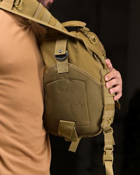 Тактична Нагрудна Сумка 12л Silver Knight Cordura койот розмір 32 х 20 х 18 см buy13205frs фото