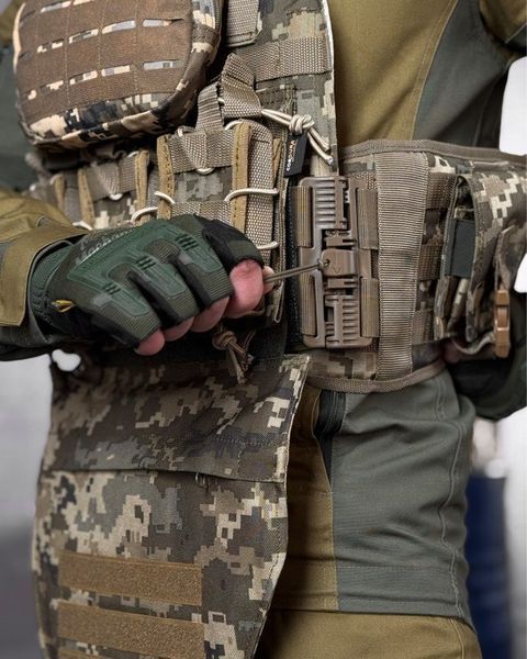 Плитоноска Revenger Cordura з підсумками піксель розмір універсальний buy91262frs фото