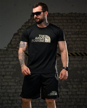 Комплект Coolmax з принтом The Army Ukraine Футболка + Шорти чорний розмір M buy96634frs-M фото