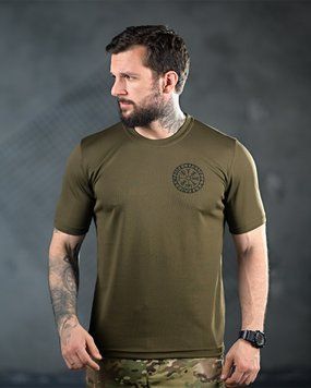 Потовідвідна Футболка Sparta Coolmax з принтом Руни олива розмір S buy93182frs-S фото