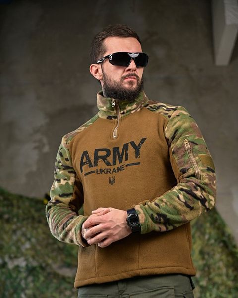 Флісовий Убакс Ring з принтом Army койот розмір S buy52179frs-S фото