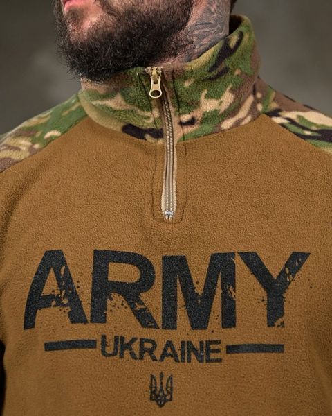 Флісовий Убакс Ring з принтом Army койот розмір S buy52179frs-S фото