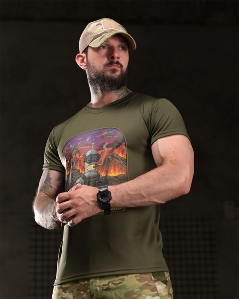 Футболка Born Of War Coolmax з принтом I&rsquo;am is 40% back baby олива розмір S buy96911frs-S фото