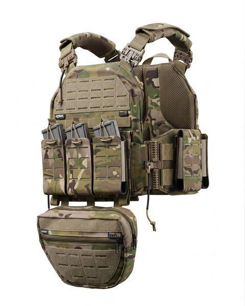 Тактична Плитоноска Attack Tactical Cordura з підсумками мультикам buy96316frs фото