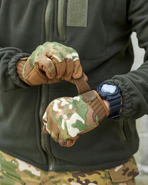Тактичні Рукавиці з Touch-Screen мультикам розмір M bkr066590frs-M фото
