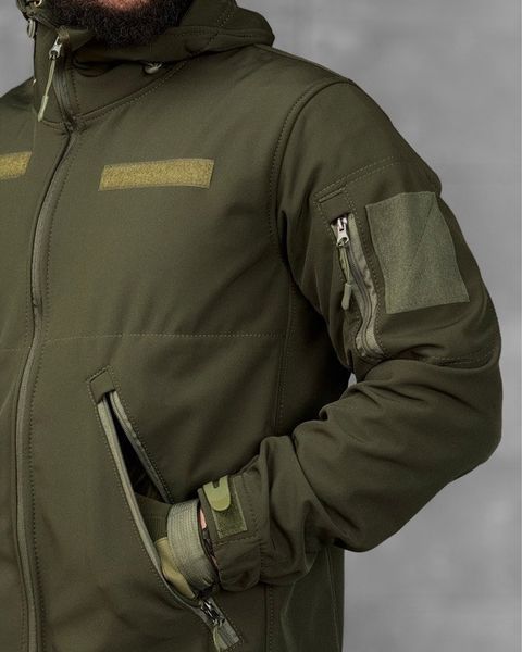Куртка Lion SoftShell на флісі з липучками під шеврони олива розмір XL buy91272frs-XL фото