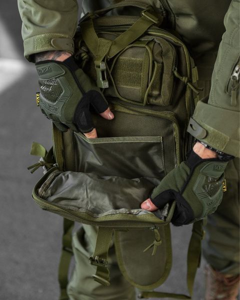 Сумка-Слінг 10л з кріпленням Molle олива buy85622frs фото