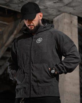 Куртка Born of War з принтом Support сіра розмір 2XL buy97617frs-2XL фото