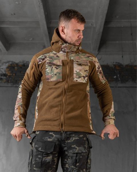 Флісова Кофта Battle Combo з капюшоном койот розмір M buy83955frs-M фото
