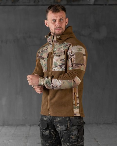 Флісова Кофта Battle Combo з капюшоном койот розмір M buy83955frs-M фото