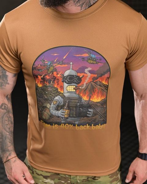 Футболка Born Of War Coolmax з принтом I&rsquo;am is 40% back baby койот розмір S buy96910frs-S фото