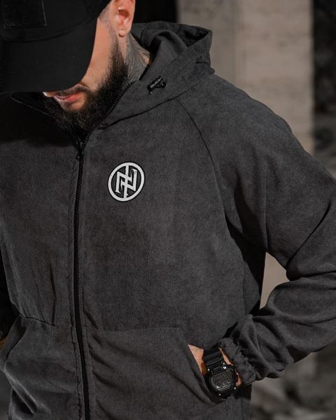 Куртка Born of War з принтом Support сіра розмір S buy97617frs-S фото