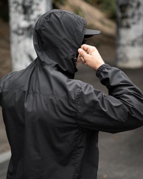 Вітровка Seul з капюшоном чорна розмір S buy97389frs-S фото