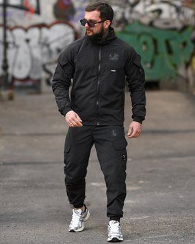 Спортивний Костюм Company Klinser Куртка + Штани чорний розмір S buy95868frs-S фото