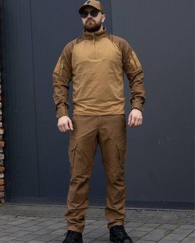 Тактичний Костюм R-Military Убакс + Штани Kayman 2.0 койот розмір S for04696frs-S фото